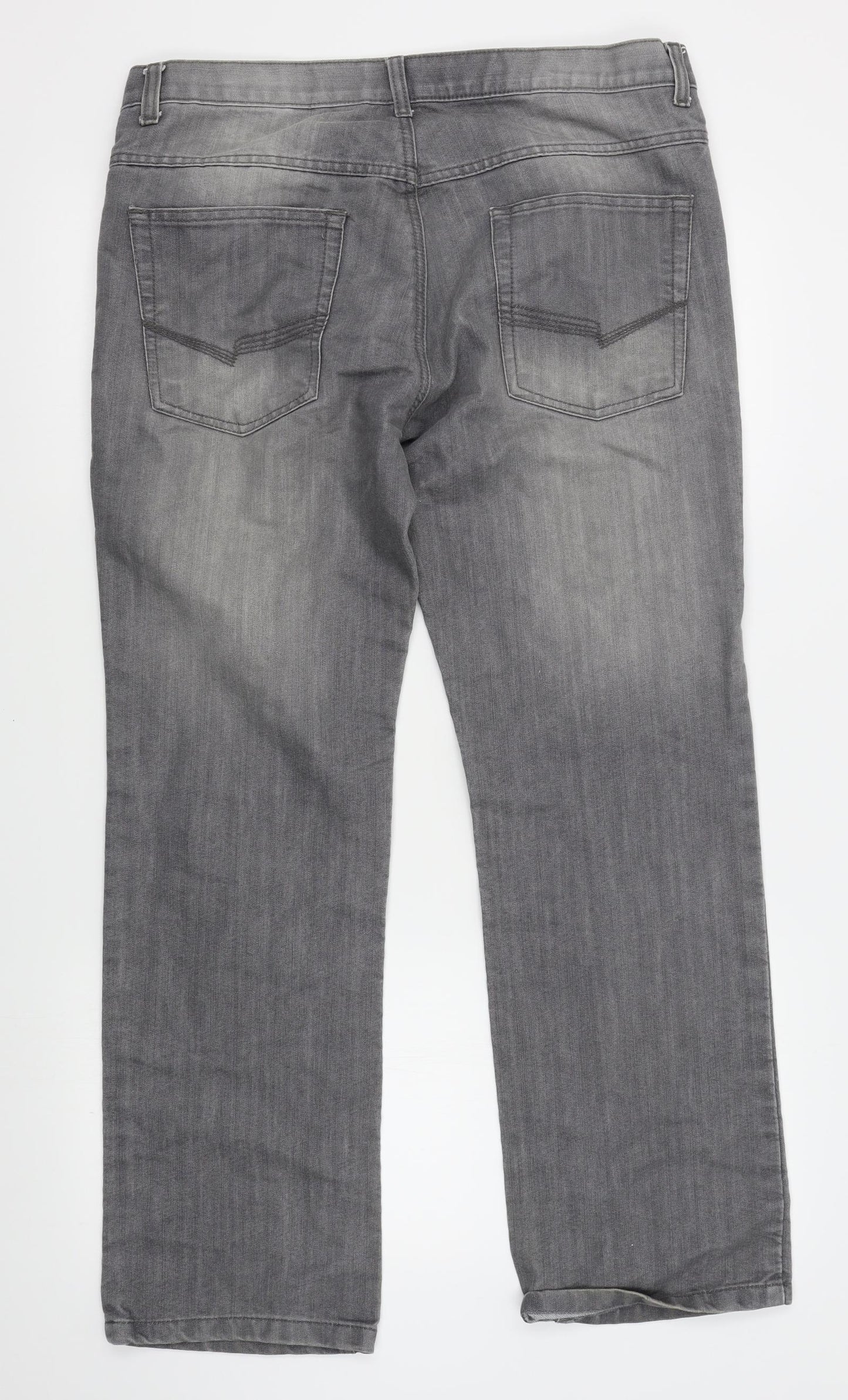 denimco Mens Grey   Straight Jeans Size 36 L30 in