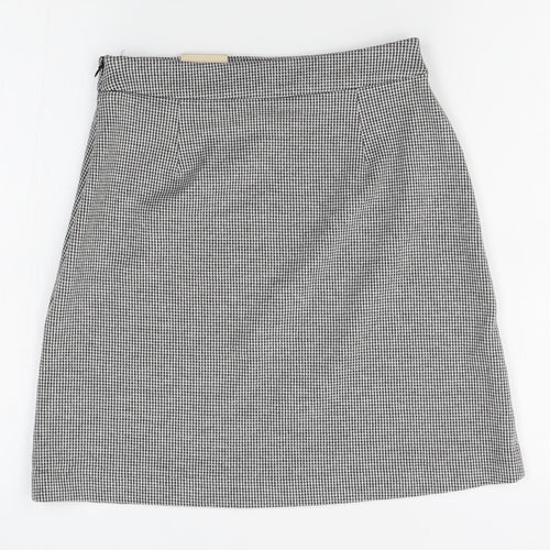 TU Womens Grey Check  Straight & Pencil Skirt Size 8