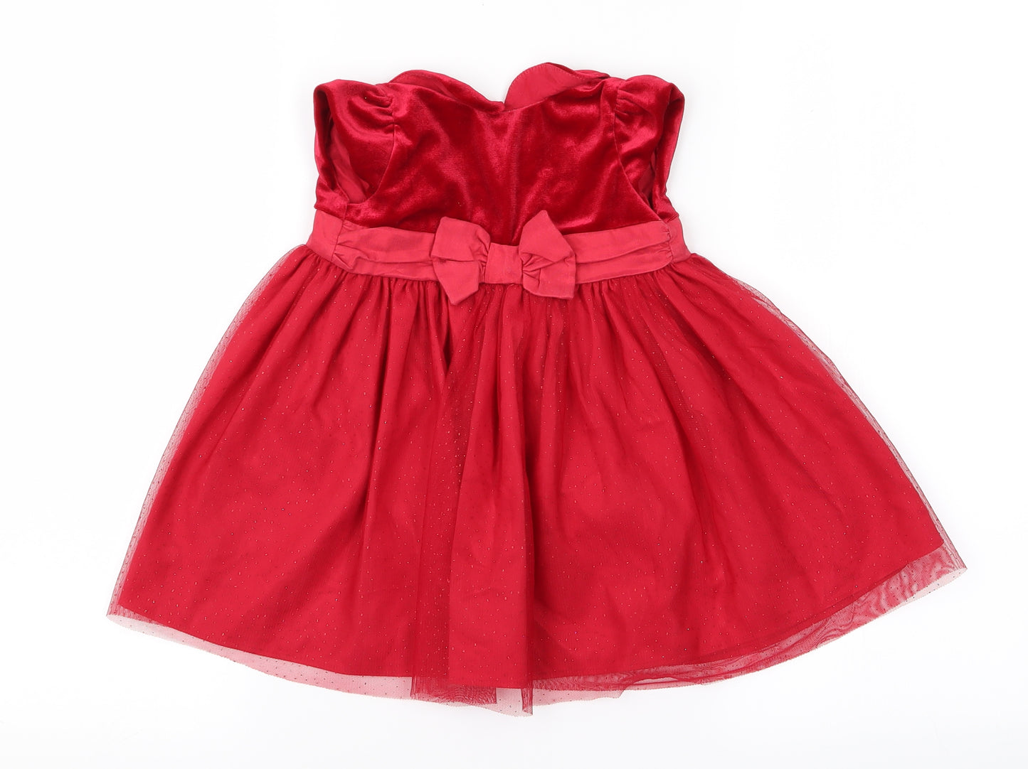Mini Club Baby Girls Red   A-Line  Size 6-9 Months
