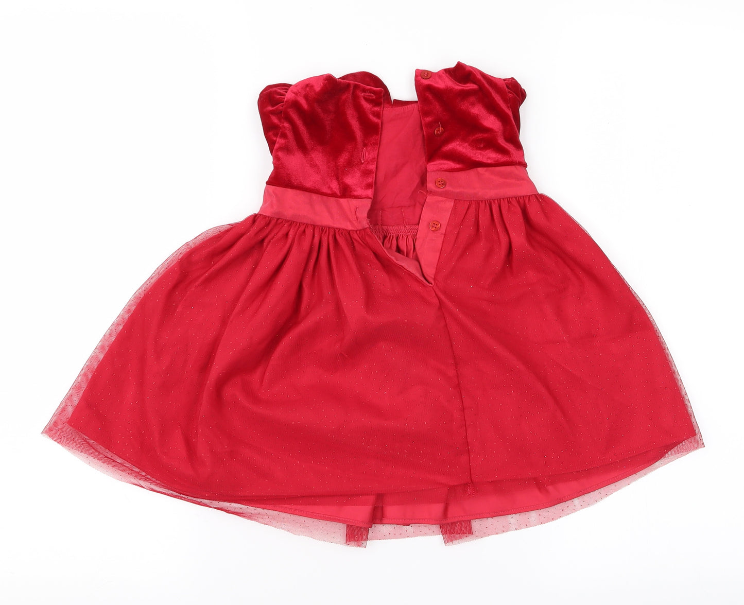 Mini Club Baby Girls Red   A-Line  Size 6-9 Months