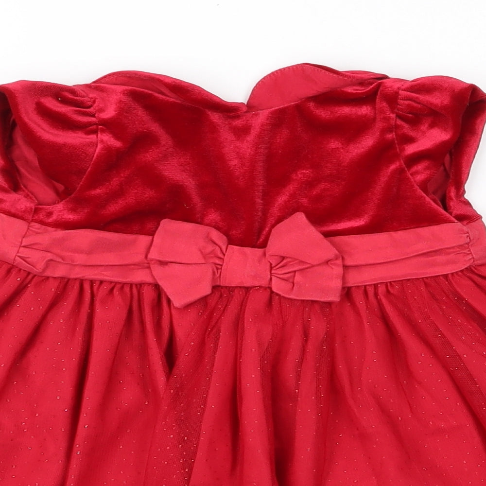 Mini Club Baby Girls Red   A-Line  Size 6-9 Months