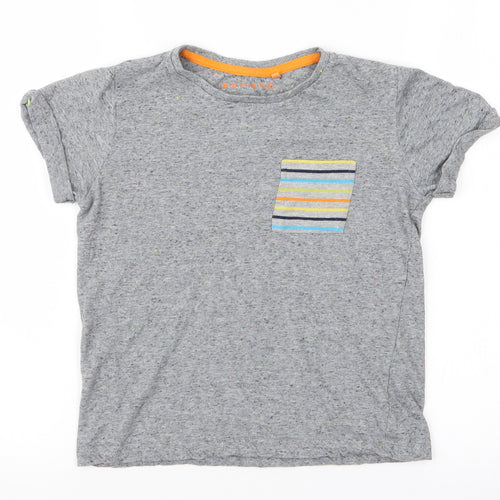 Nutmeg Boys Grey Spotted  Pullover T-Shirt Size 6-7 Years