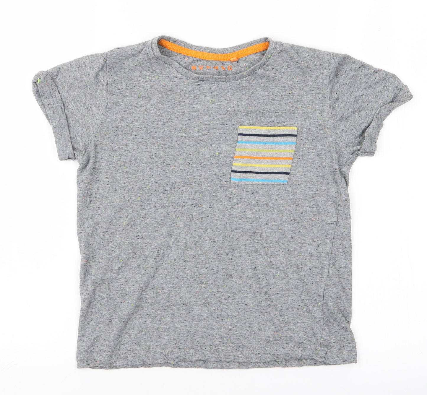 Nutmeg Boys Grey Spotted  Pullover T-Shirt Size 6-7 Years