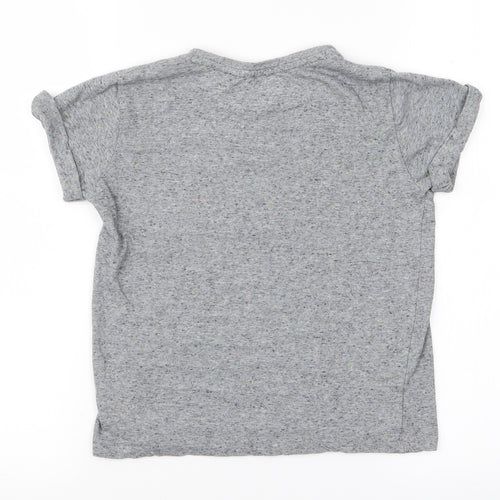 Nutmeg Boys Grey Spotted  Pullover T-Shirt Size 6-7 Years