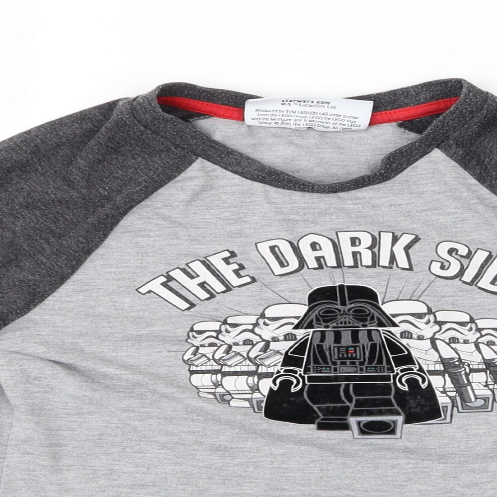 Preworn Boys Grey    Pyjama Top Size 6-7 Years  - Star Wars
