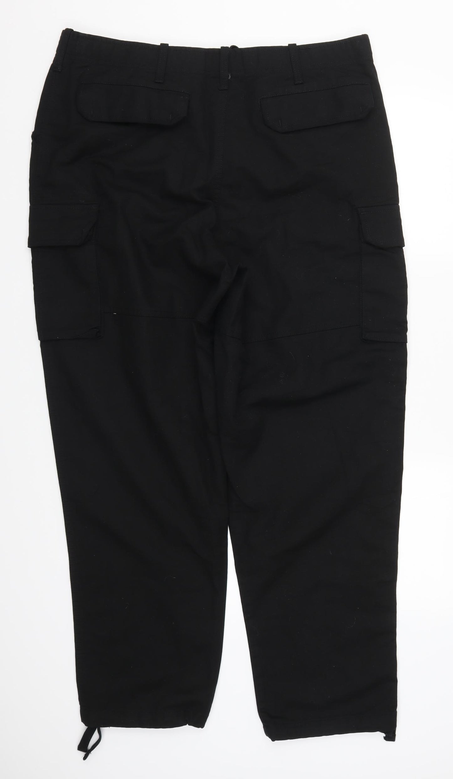 GS Mens Black   Carpenter Trousers Size L L30 in