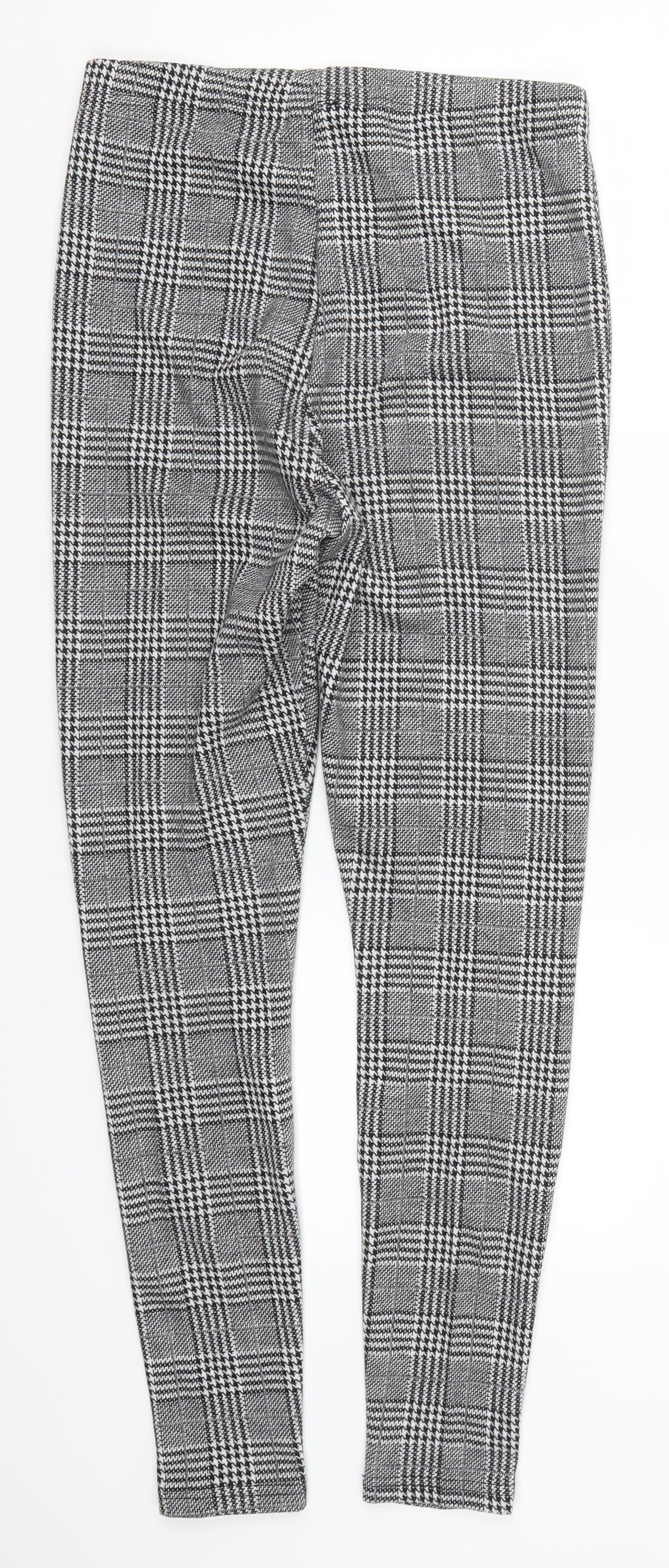 Papaya Womens Grey Houndstooth  Carrot Leggings Size 12 L28.5 in