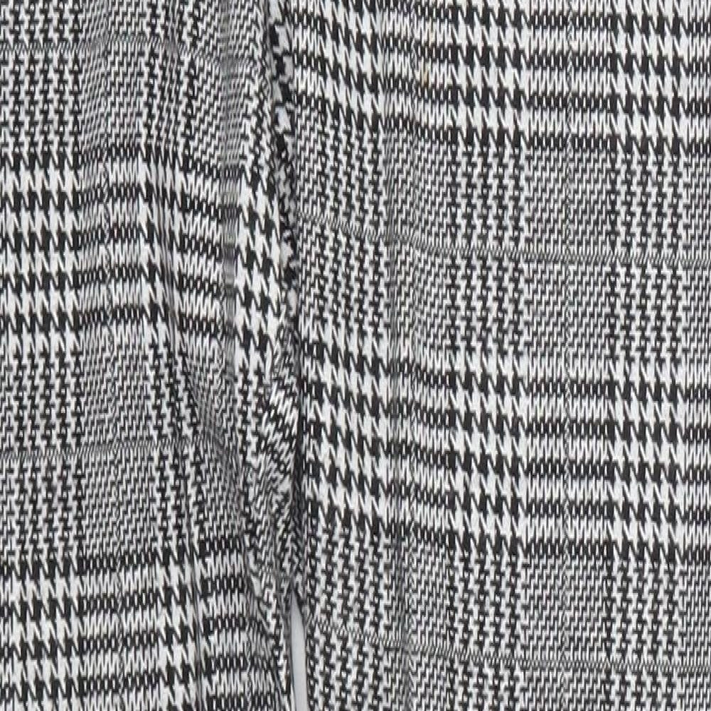 Papaya Womens Grey Houndstooth  Carrot Leggings Size 12 L28.5 in