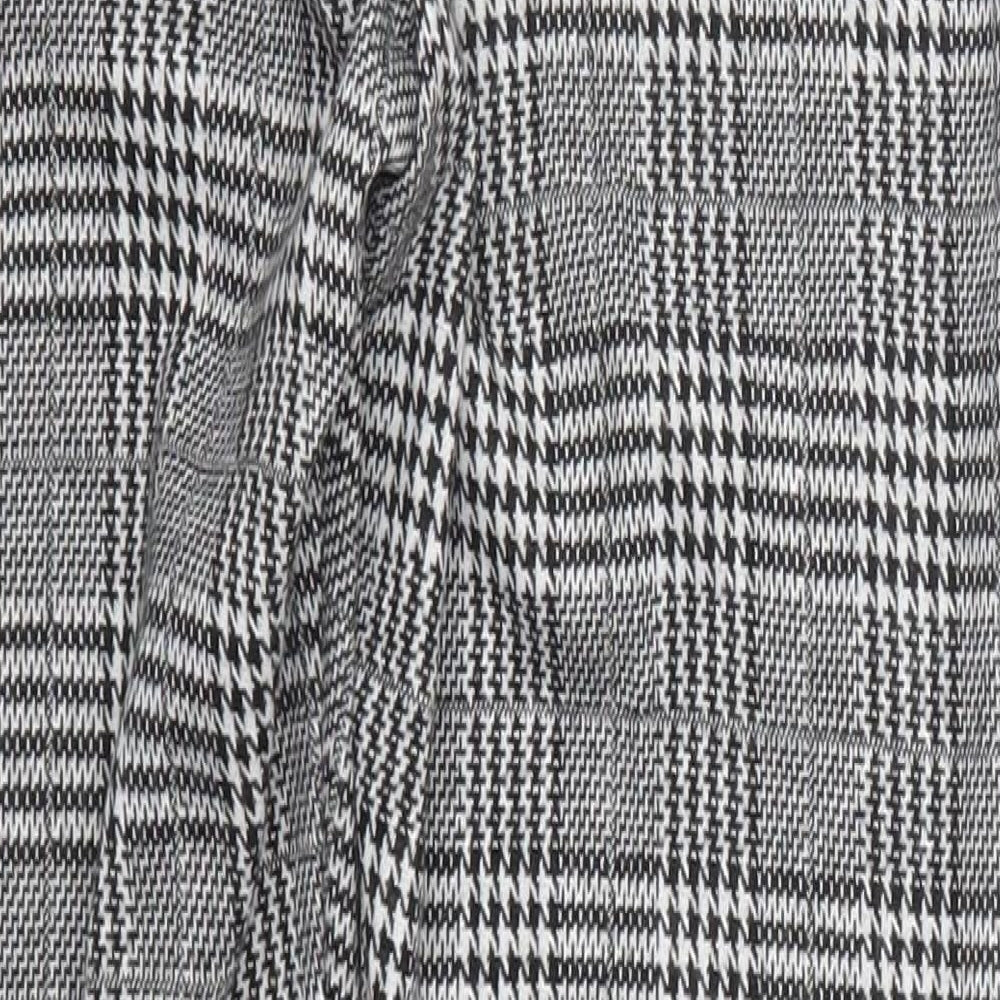 Papaya Womens Grey Houndstooth  Carrot Leggings Size 12 L28.5 in