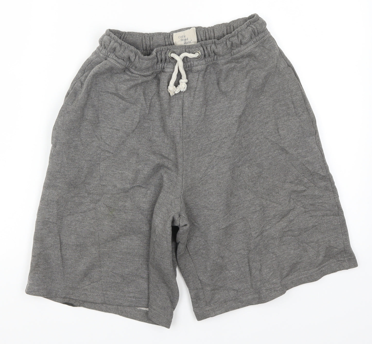 Cedar Wood State Mens Grey   Sweat Shorts Size S