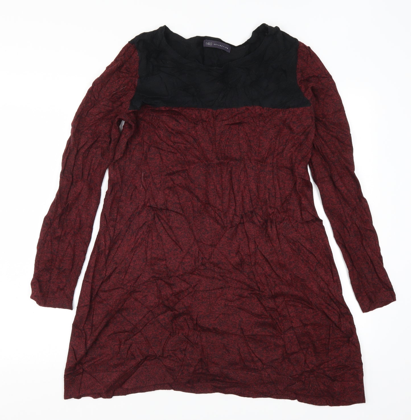 Marks and Spencer Womens Red   Jumper Dress  Size 14