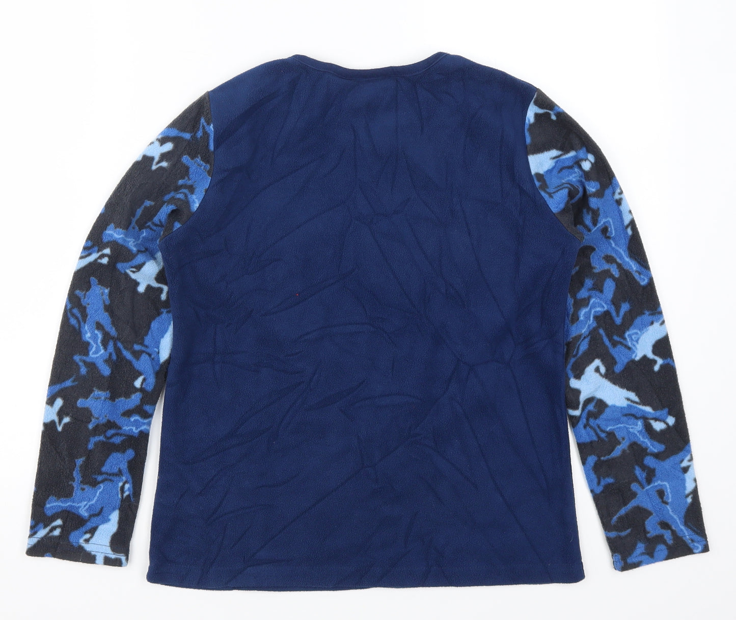 Primark Boys Blue Solid   Pyjama Top Size M  - Fortnite