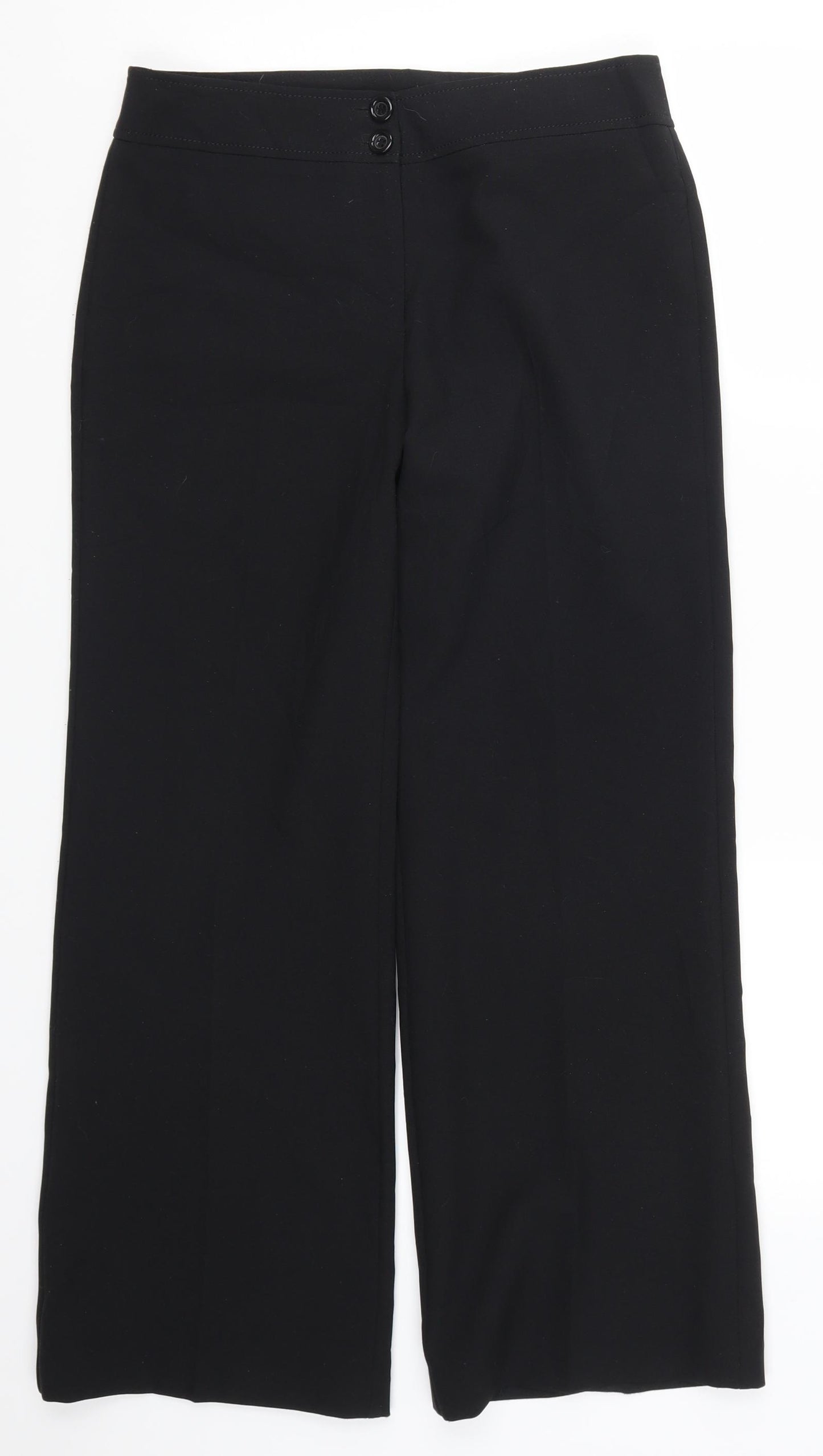 F&F Womens Black   Trousers  Size 8 L27 in