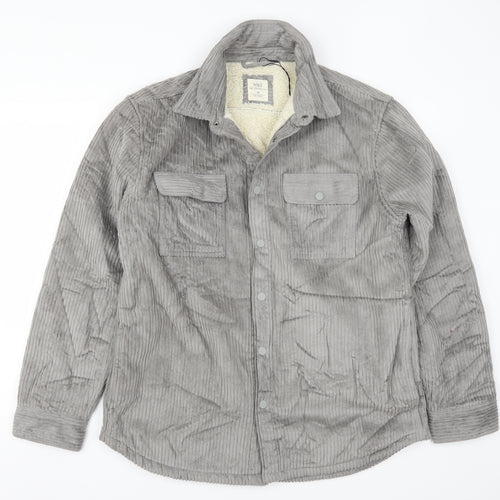 Marks and Spencer Mens Grey  Corduroy Jacket  Size M  - Shacket