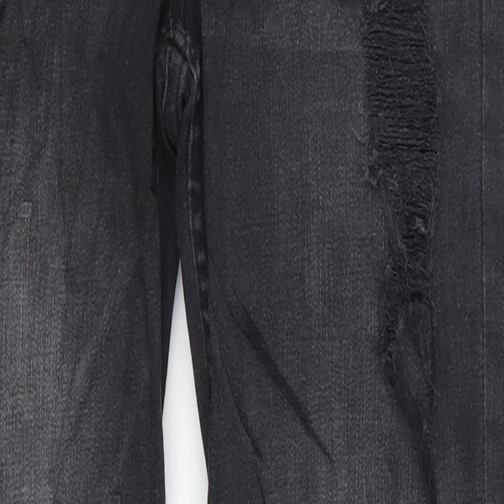 H&M Boys Grey  Denim Skinny Jeans Size 13-14 Years - Distressed Look
