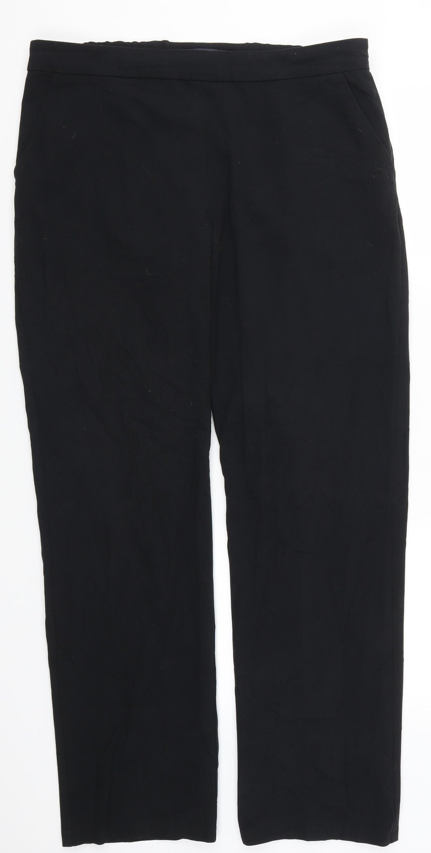 Marks and Spencer Womens Black   Trousers  Size 14 L30 in