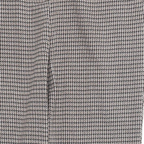 Papaya Womens Brown Geometric  Trousers  Size 14 L26 in