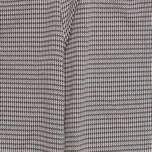 Papaya Womens Brown Geometric  Trousers  Size 14 L26 in