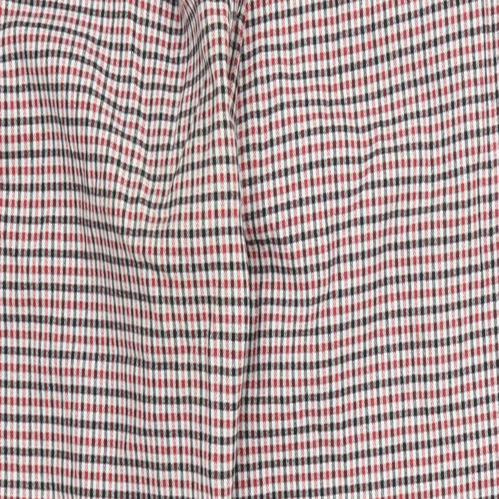 Marks and Spencer Womens Red Check  Trousers  Size 16 L26 in