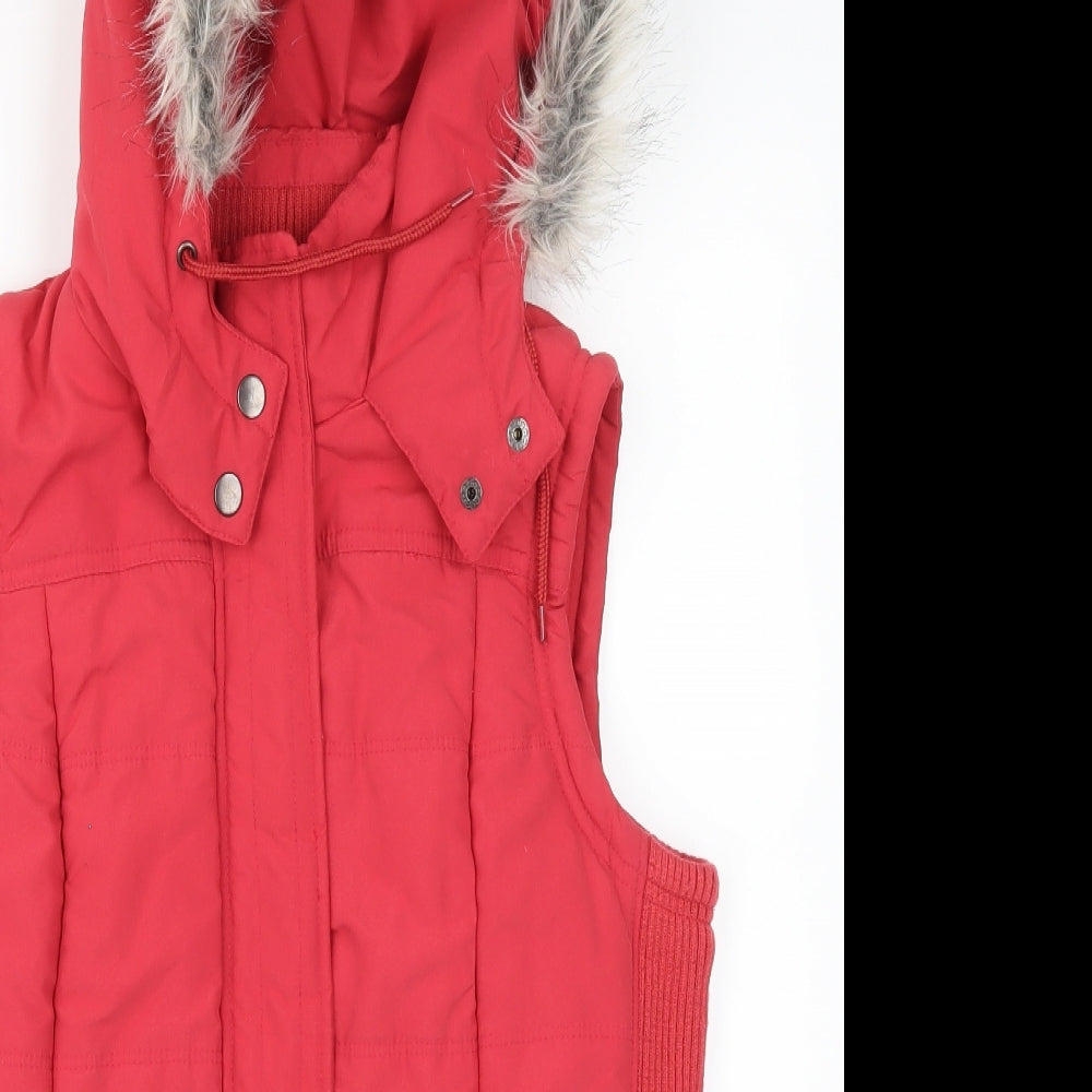 TU Womens Pink   Gilet Coat Size 10
