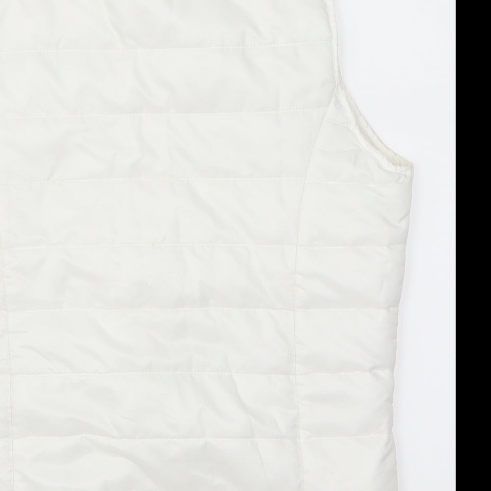 ESMARA Womens White   Gilet Coat Size 14