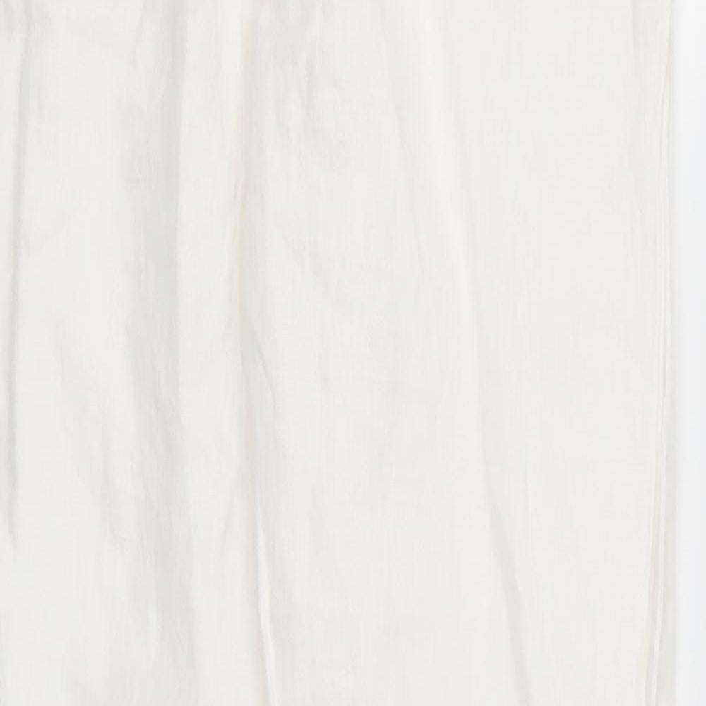 Matalan Womens White   Trousers  Size 8 L28 in
