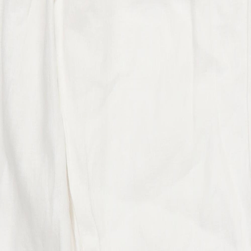 Matalan Womens White   Trousers  Size 8 L28 in