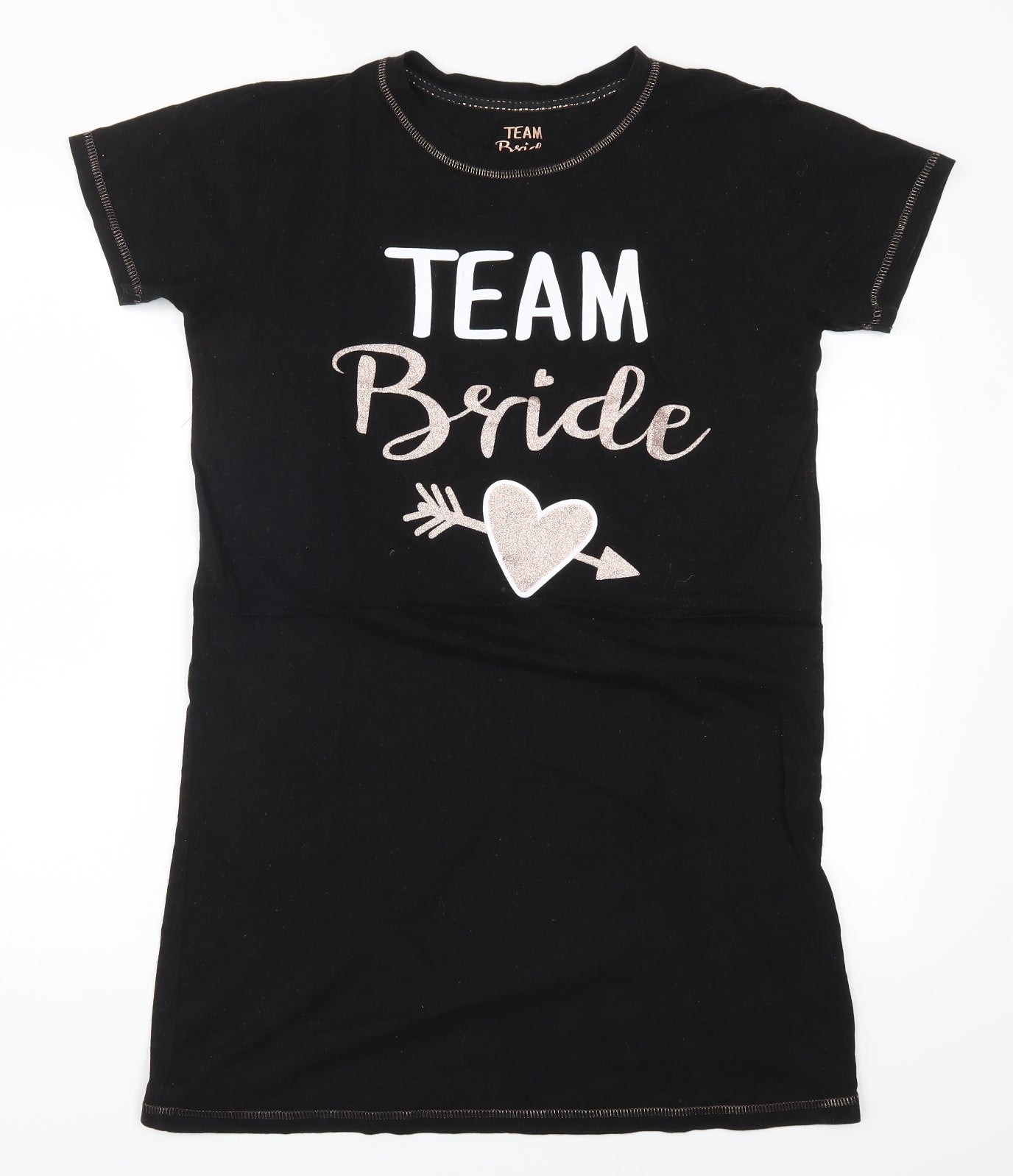 Primark Womens Black Solid  Top Dress Size 6  - Team Bride