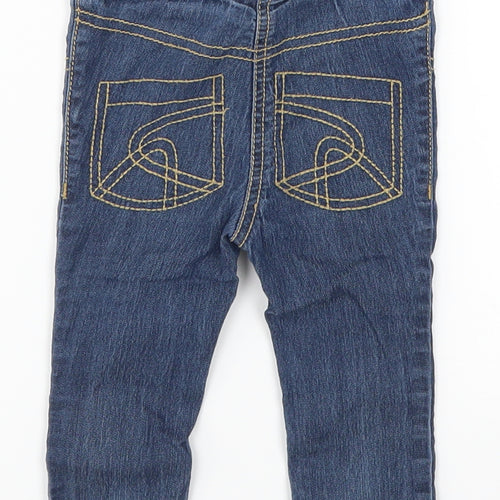 NEXT Girls Blue  Denim Capri Jeans Size 6-9 Months