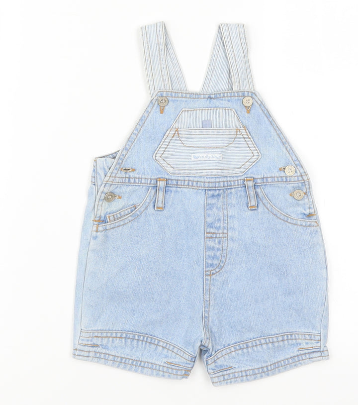 Early Days Baby Blue Denim Dungaree One-Piece Size 6-9 Months