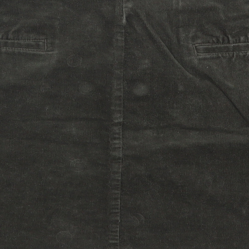 Marks and Spencer Womens Green  Corduroy Mini Skirt Size 20