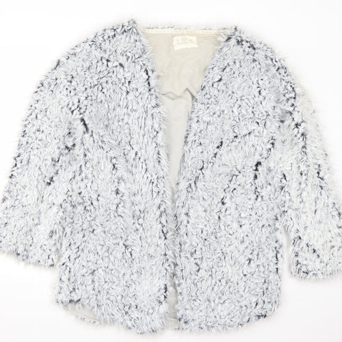 F&F Womens Grey Solid  Kimono Pyjama Top Size S