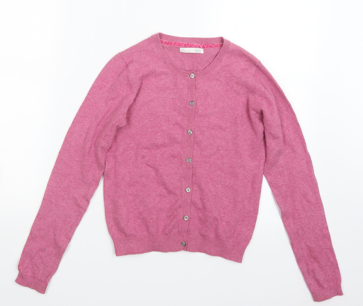 NEXT Girls Pink  Knit Cardigan Jumper Size 11 Years