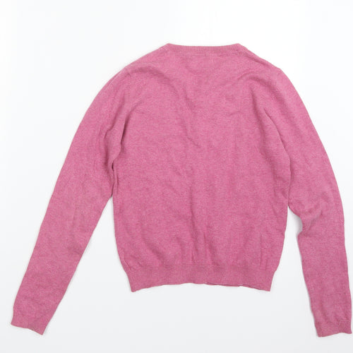 NEXT Girls Pink  Knit Cardigan Jumper Size 11 Years