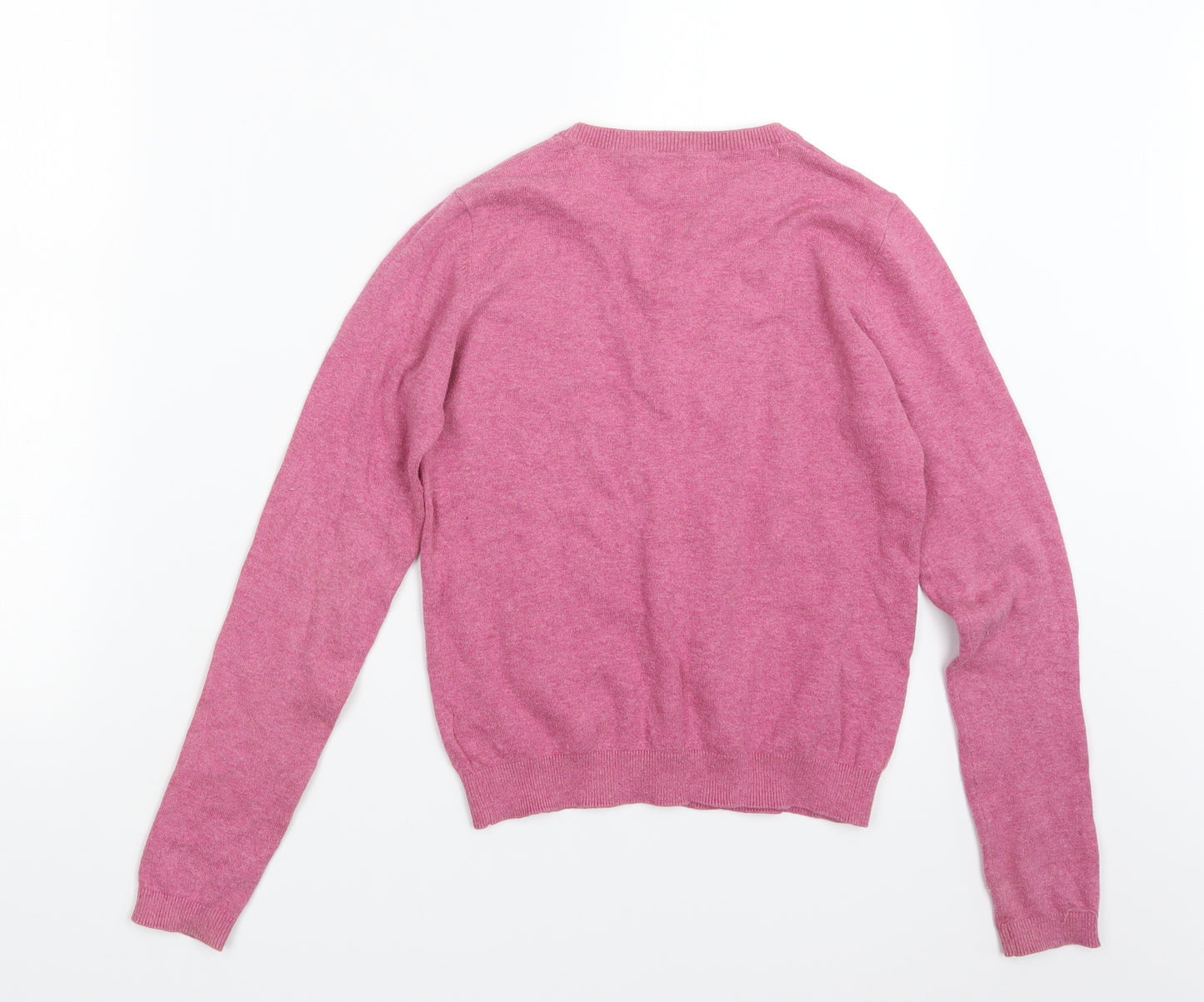 NEXT Girls Pink  Knit Cardigan Jumper Size 11 Years