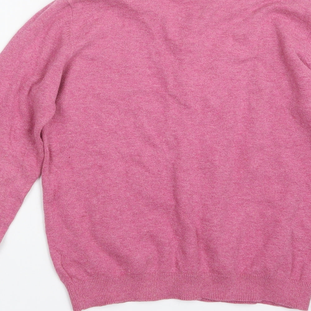 NEXT Girls Pink  Knit Cardigan Jumper Size 11 Years