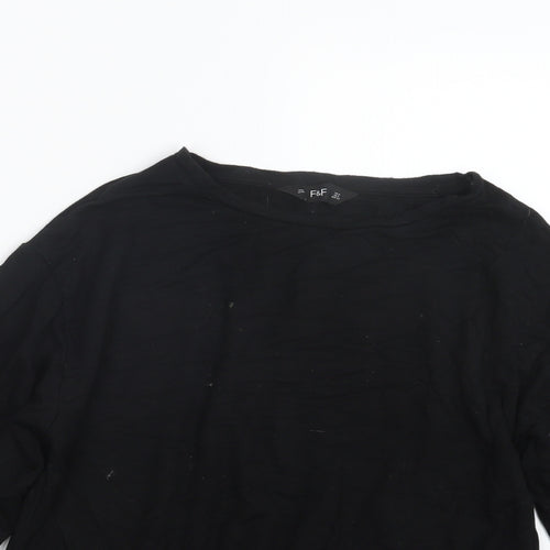 F&F Womens Black   Pullover Jumper Size 6