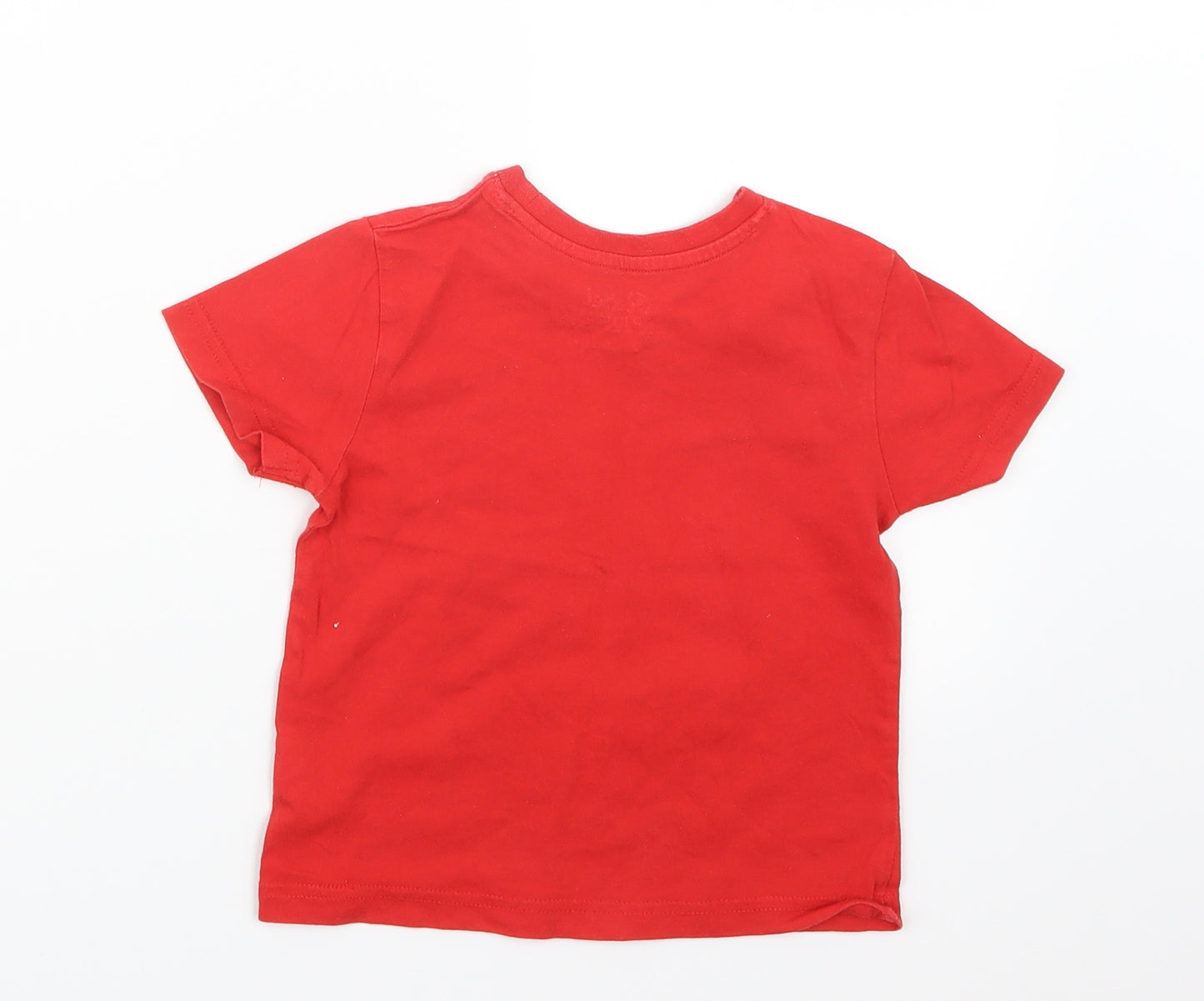 Rebel Boys Red   Basic T-Shirt Size 2-3 Years
