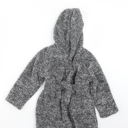 Matalan Boys Grey Geometric   Robe Size 4 Years
