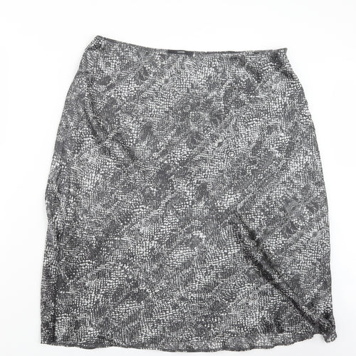 George Womens Grey Animal Print  A-Line Skirt Size 18