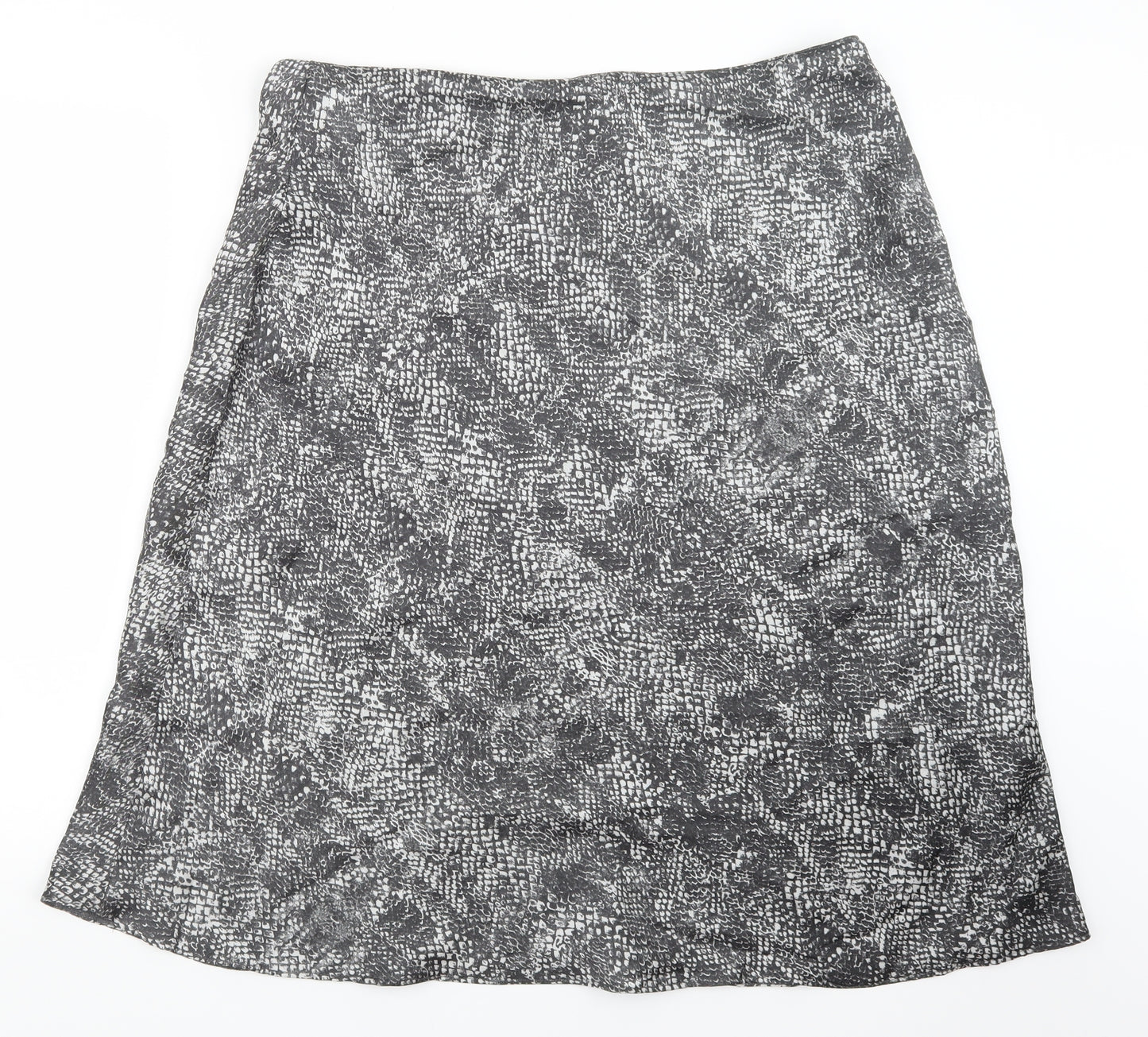 George Womens Grey Animal Print  A-Line Skirt Size 18