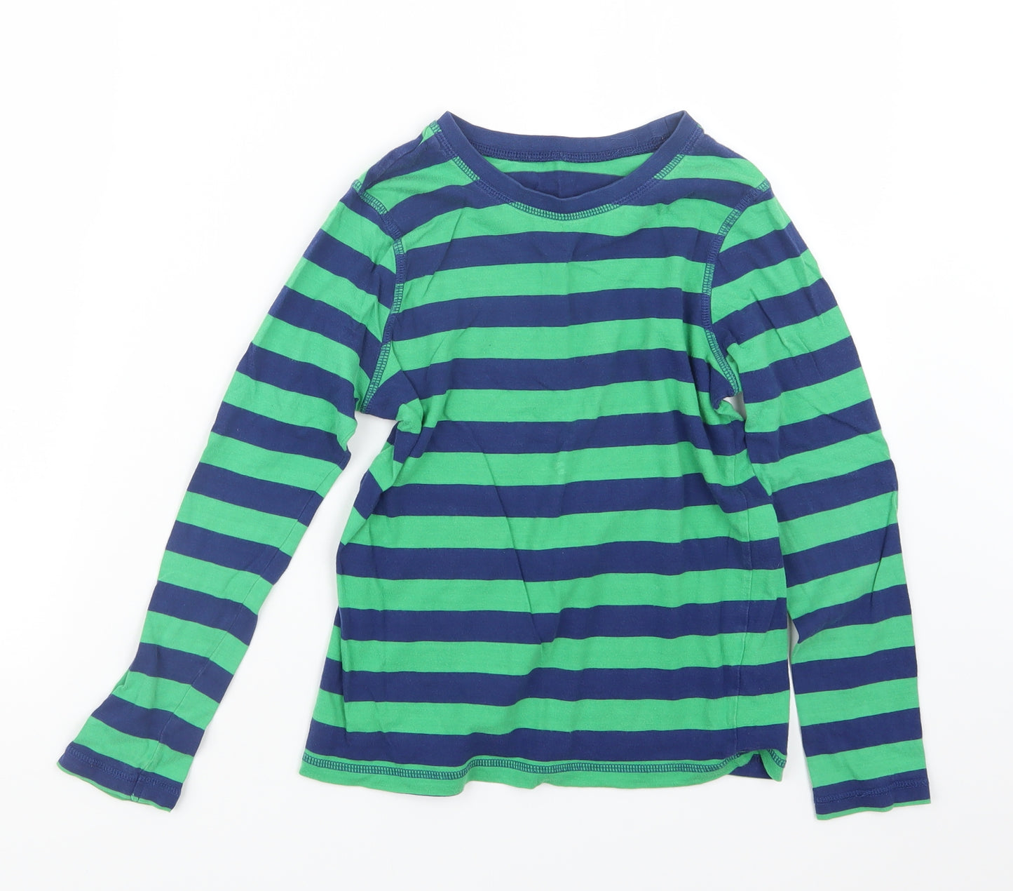 George Boys Green Striped  Basic T-Shirt Size 10-11 Years