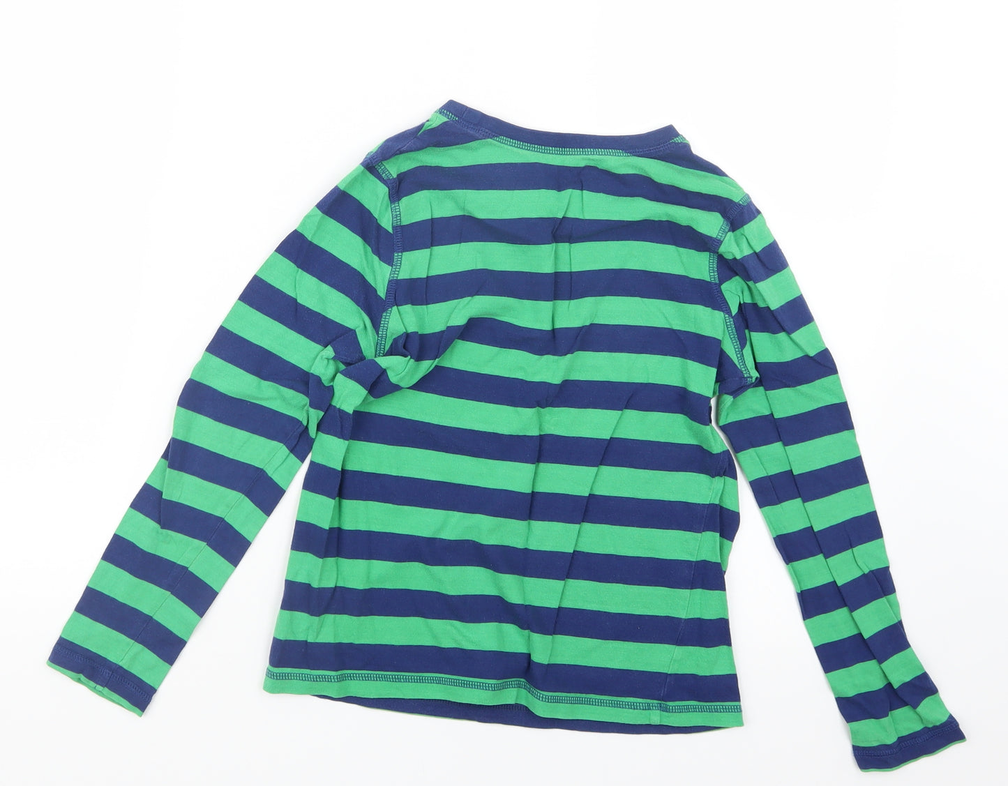 George Boys Green Striped  Basic T-Shirt Size 10-11 Years