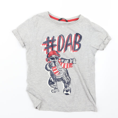 George Boys Grey   Basic T-Shirt Size 9-10 Years