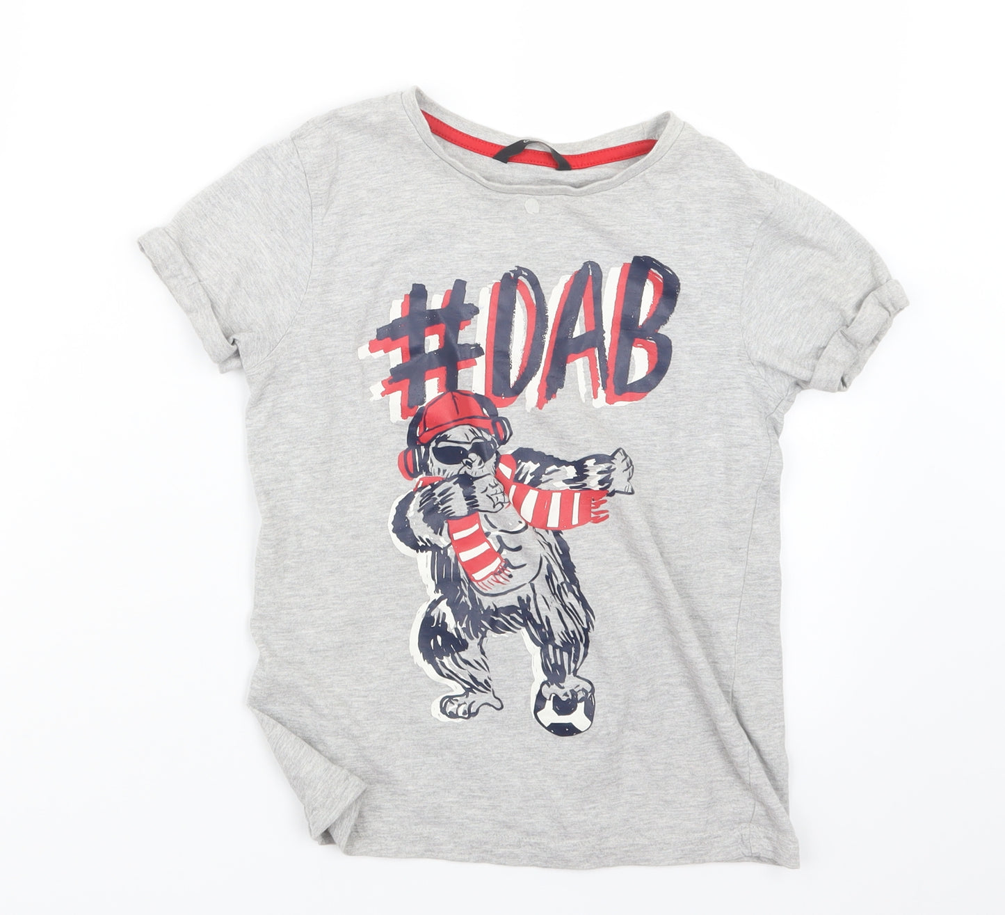 George Boys Grey   Basic T-Shirt Size 9-10 Years