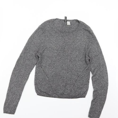 Divided by H&M Womens Grey  Knit Pullover Jumper Size L
