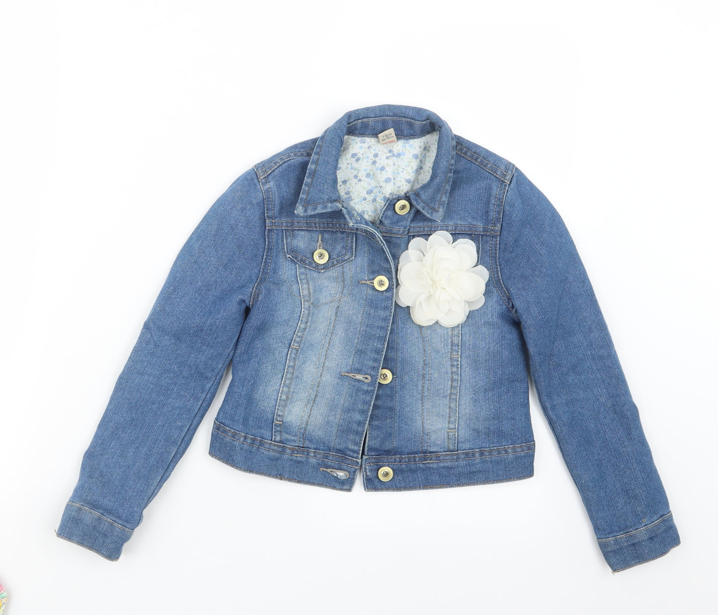 TU Girls Blue  Denim Jacket  Size 7-8 Years