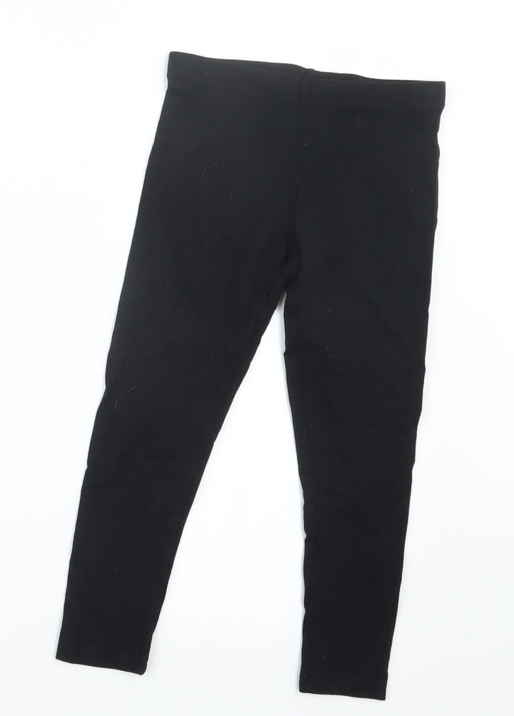 NEXT Girls Black   Capri Trousers Size 8 Years