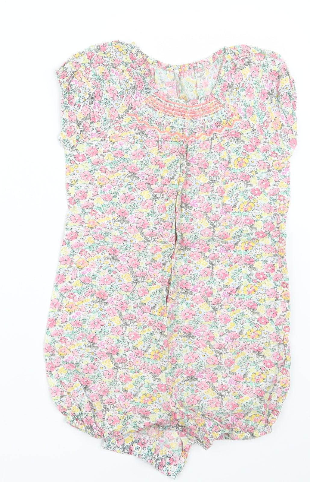 NEXT Girls Pink Floral  Coverall Outfit/Set Size 18-24 Months