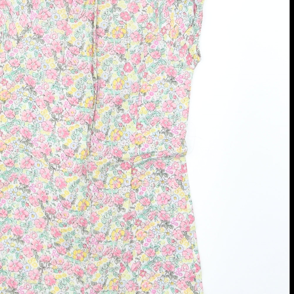 NEXT Girls Pink Floral  Coverall Outfit/Set Size 18-24 Months